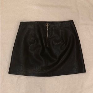 Blank NYC Leather Skirt